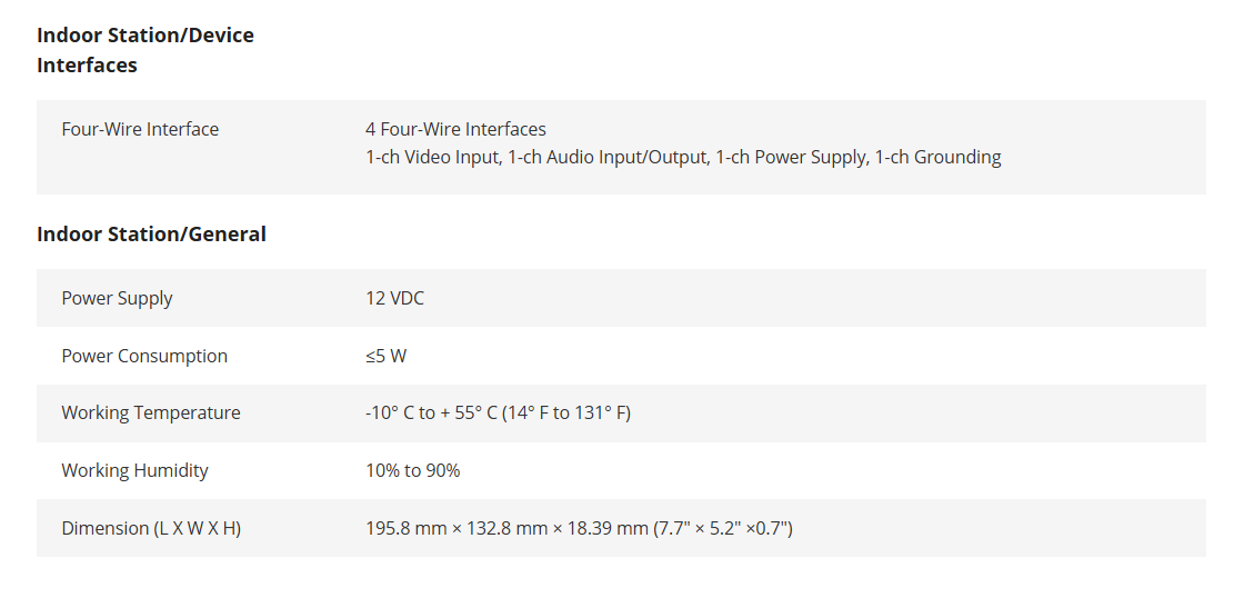 Hikvision DS-KIS203 Video Intercom Kit (7-Inch Indoor Monitor + Door Station)