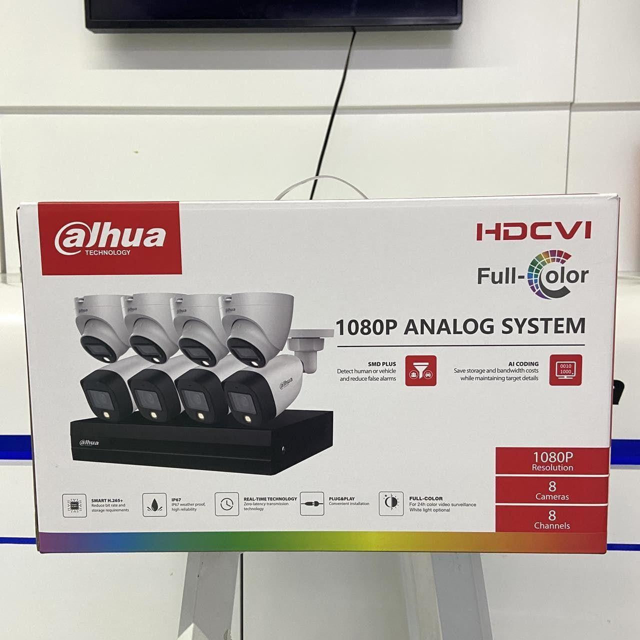 Dahua CCTV KIT Full-color With audio 4/8 CH CCTV Camera Kit 1080p HD DVR Complete CCTV Package