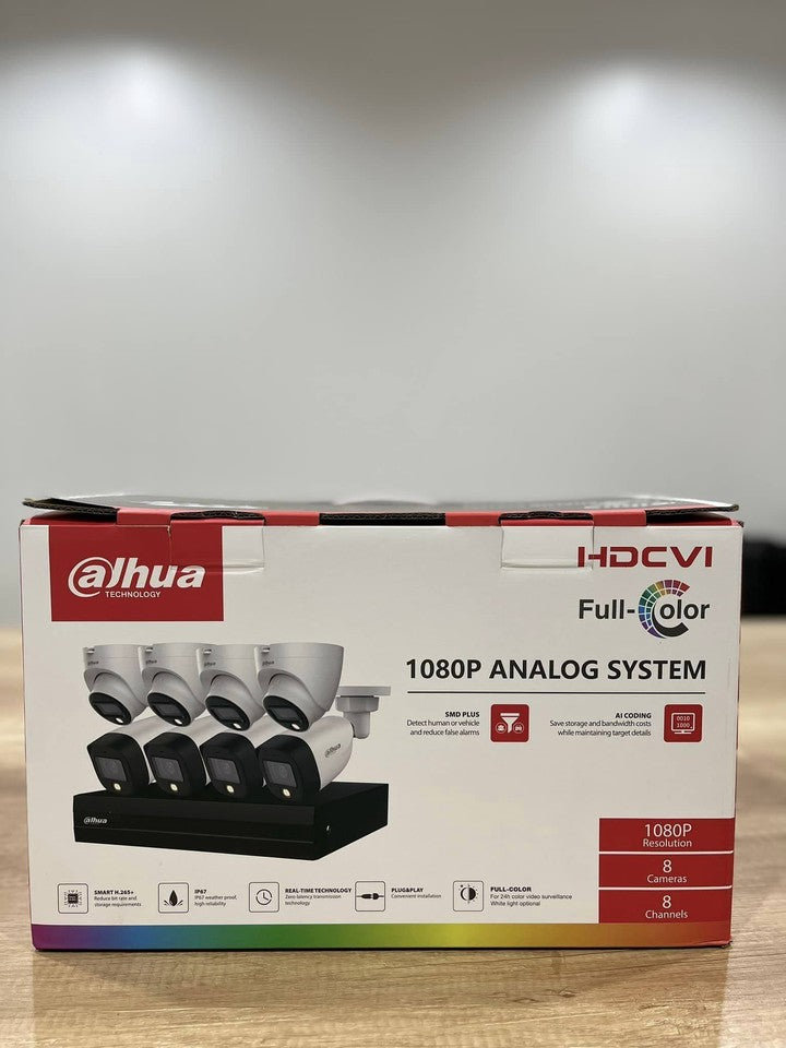 Dahua CCTV KIT Full-color With audio 4/8 CH CCTV Camera Kit 1080p HD DVR Complete CCTV Package