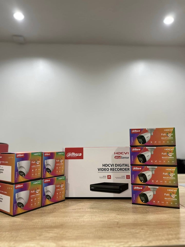 Dahua CCTV KIT Full-color With audio 4/8 CH CCTV Camera Kit 1080p HD DVR Complete CCTV Package