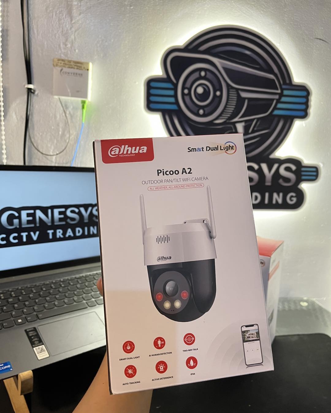 Dahua DH-P3AE-PV / DH-P5AE-PV WiFi Outdoor CCTV Camera (5MP Smart Dual Light, Human Detection, 2-Way Audio, IP66)