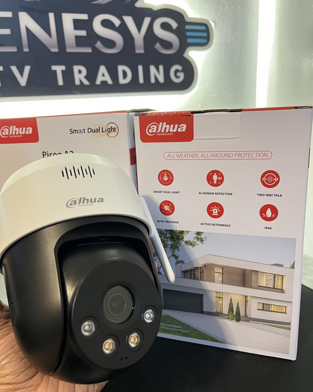 Dahua DH-P3AE-PV / DH-P5AE-PV WiFi Outdoor CCTV Camera (5MP Smart Dual Light, Human Detection, 2-Way Audio, IP66)