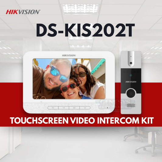 Hikvision DS-KIS202T Video Intercom Kit (7-Inch Indoor Monitor + 1080p Door Station)