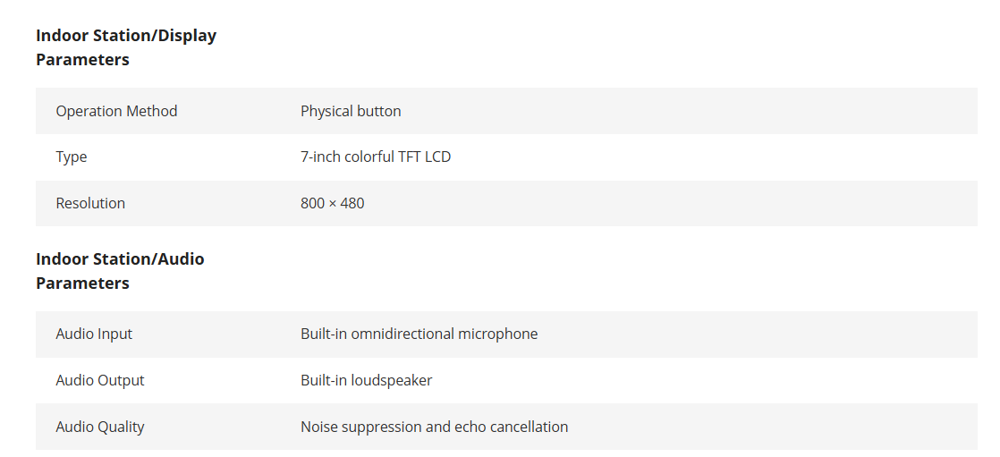 Hikvision DS-KIS202T Video Intercom Kit (7-Inch Indoor Monitor + 1080p Door Station)